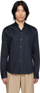 Темно-синяя рубашка на пуговицах Wooyoungmi
