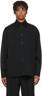 Черная шерстяная рубашка Bottega Veneta