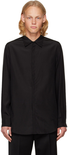 Черная расклешенная рубашка Valentino