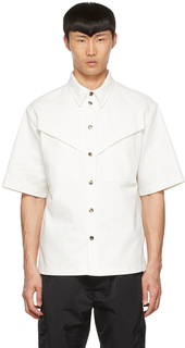 Белая хлопковая рубашка Bottega Veneta