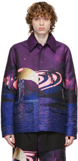 Фиолетовая рубашка Water Nights Valentino
