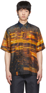 Рубашка с многоцветным графическим принтом Dries Van Noten