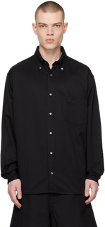 Черная рубашка с накладными карманами Acne Studios