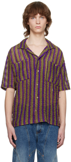 Пурпурная прозрачная рубашка Andersson Bell