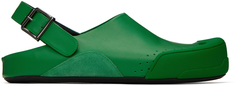 Зеленые сандалии в стиле дада Marni