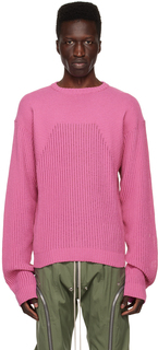 Розовый свитер с круглым вырезом Rick Owens