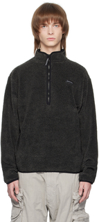 Серый свитер с молнией Doug District Vision