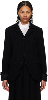Черный приталенный пиджак Black Comme des Garçons