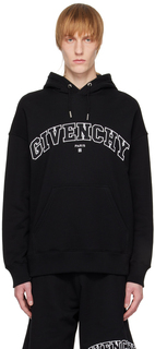 Черная толстовка с капюшоном для колледжа Givenchy