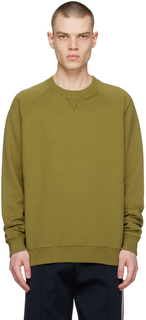 Зеленый свитшот с вышивкой Burberry