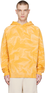 Желтый худи с эффектом потертости 424 Suncoat Girl
