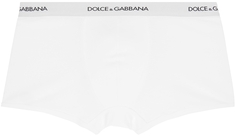 Белые хлопковые боксеры Dolce &amp; Gabbana