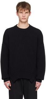 Черный свободный свитер Jil Sander