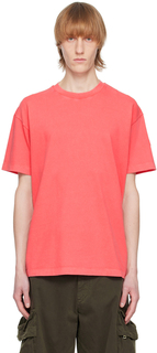 Розовая футболка с круглым вырезом Moncler