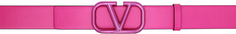 Розовый пояс с логотипом Vlogo Valentino Garavani