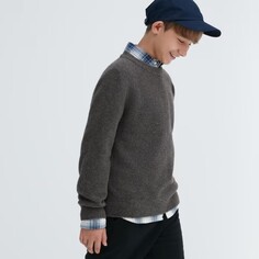 Джемпер Uniqlo Kids Soufflé Yarn, серый