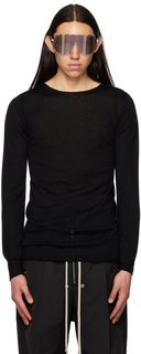 Черный свитер с круглым вырезом Rick Owens