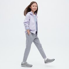 Детские брюки-джоггеры Ultra Stretch Dry EX Uniqlo, светло-серый