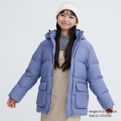 Детская пуховая парка Uniqlo, фиолетовый