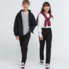 Детские ультраэластичные мягкие джинсы Uniqlo, черный