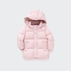 Объемное пуховое пальто для малышей Uniqlo, розовый
