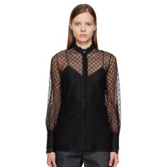 Блуза Gucci GG Geometric Blouse, черный