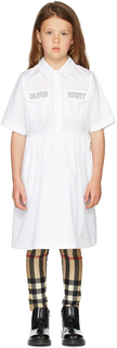 Детское белое платье Sandra Burberry