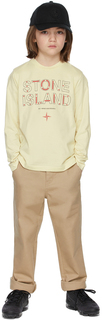 Детская футболка Off-White с кодом Морзе One с длинным рукавом Stone Island Junior