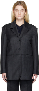 Серый однобортный пиджак DRAE