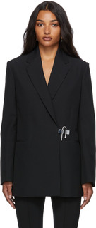 Черный структурированный пиджак с замком Givenchy