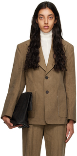 Эксклюзивный коричневый пиджак SSENSE UMBER POSTPAST