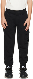 Детские черные базовые брюки для отдыха C.P. Company Kids