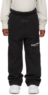 Детские черные свободные брюки для отдыха Essentials