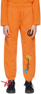 Детские оранжевые брюки Sun &amp; Peace Lounge Off-White