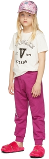Детские розовые брюки с логотипом Dream Dream Versace