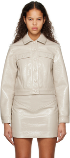 Бежевая укороченная куртка Proenza Schouler White Label