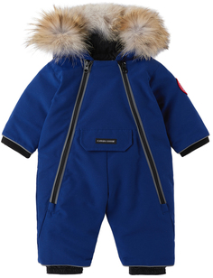 Голубой комбинезон из овечьей шерсти и пуха Baby Blue Canada Goose Kids