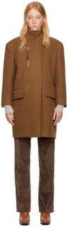 Коричневое пальто Tolosa Max Mara