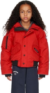 Детская красная пуховая куртка-бомбер Rundle Canada Goose Kids