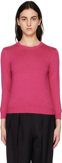 Розовый свитер с круглым вырезом Theory