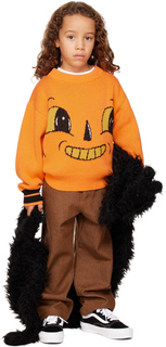 Эксклюзивный детский свитер SSENSE Orange Jack-O-Lantern Perks and Mini