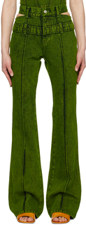 Зеленые джинсы Joan с двойной талией Andersson Bell
