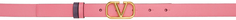 Двусторонний розово-фиолетовый ремень с логотипом VLogo Signature Valentino Garavani
