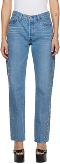 SSENSE Эксклюзивные синие джинсы Anna Sui