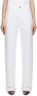 Белые джинсы с нашивками Bottega Veneta