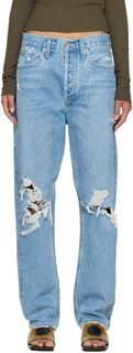 Синие джинсы свободного кроя в стиле 90-х AGOLDE