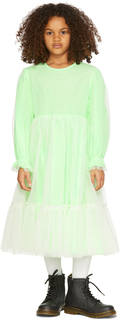 Детское зеленое платье из фатина Luckytry