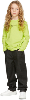 Детская зеленая футболка с длинным рукавом базового слоя Wynken