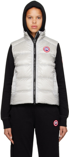 Серый кипарисовый пуховый жилет Canada Goose