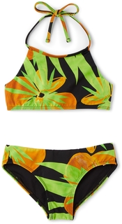 SSENSE Exclusive Kids Green &amp; Orange Комплект бикини с лямкой на шее Louisa Ballou